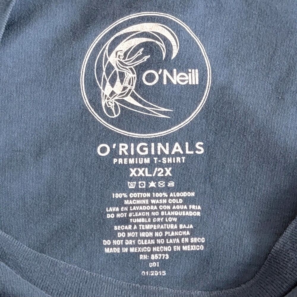 O'Neill Surf Co T-Shirt Mens XXL 2X Blue Bernie Baker Collaboration Surfing Tee - Picture 8 of 8